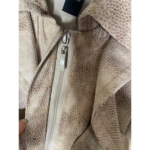 INC tan jacket with ruffles  XS - Picture 5 of 8
